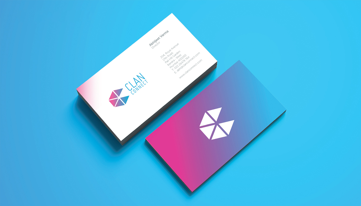 Clan connect - business card designing