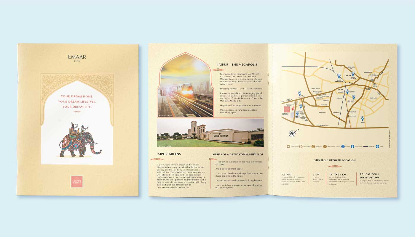 Emaar – Company brochure designing Service by 4AM