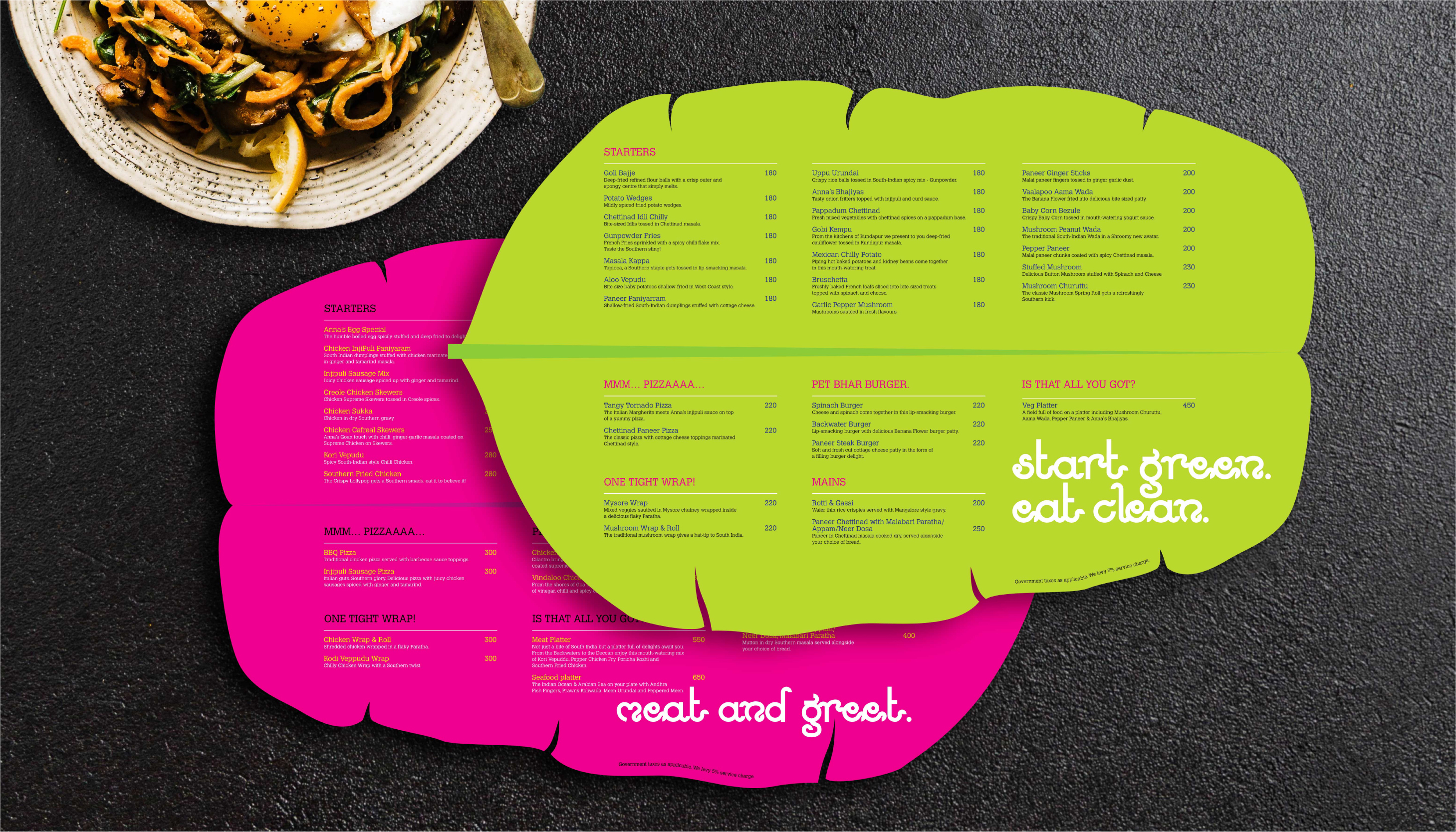 Menu card designing for Sambar – Pub & Restaurant